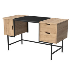 Stylish loft style desk with a sturdy metal frame and wooden top. Perfect for home office, study or creative studio. Modern design and functionality in one.