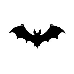 Bat Silhouette Black and White Vector Illustration

 

 
