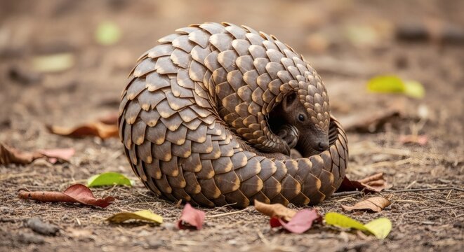 Understanding the pangolin curled up endangered species wildlife conservation animal protection awareness