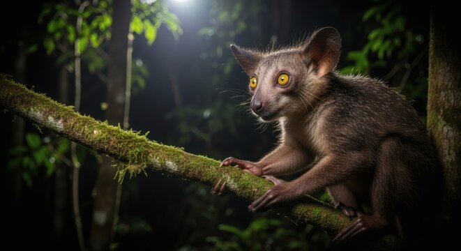 Aye aye lemur nocturnal primate madagascar wildlife exotic animal endangered species aye aye facts aye aye