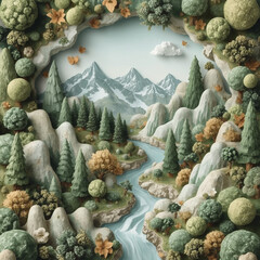 forest in the mountains