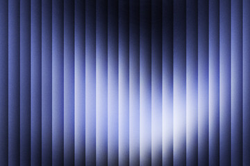 Fototapeta premium Illustration of vertical striped pattern with a blue and purple gradient, illuminated by a bright light source, featuring a subtle glitter texture for a modern abstract background