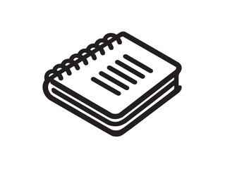 Professional Address Book Illustration with Minimalist Line Art Style