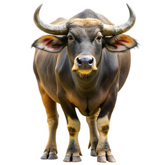 Mindoro Dwarf Buffalo, cutout, PNG isolated on white or transparent background