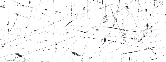 White grunge texture with vintage scratch and damage effects. Scratches and dirt texture on white background. Vector grunge abstract texture. Effect old wall cement texture background.