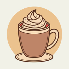 Hot chocolate, Drink, Cocoa, Cup, Beverage, Sweet, Winter drink, Dessert, National day, Cafe (4).eps