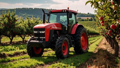 Obraz premium Orchard Tractor