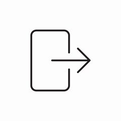 sign out icon sign vector
