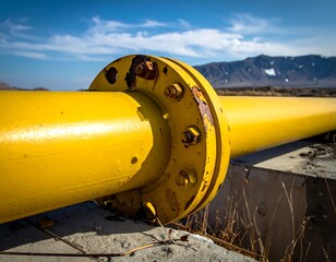 Yellow pipeline section