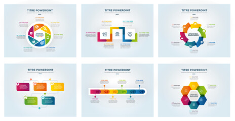 Business presentation templates elements