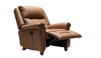 Relaxing Moments in an Isolated Recliner Chair Cozy Living Room Setting Furniture Photography Peaceful Atmosphere