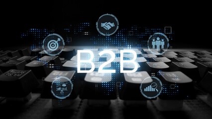 B2B strategy and technology transforming business-to-business operations, optimizing communication, and enhancing market efficiency with digital B2B tools and innovation. Muxer