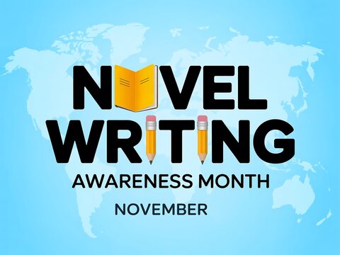 Celebrate novel writing awareness month in november with a world map and creative tools - Powered by Adobe