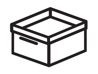 Stylish Vector Box Alt Icon with Beautiful Minimalist Finish