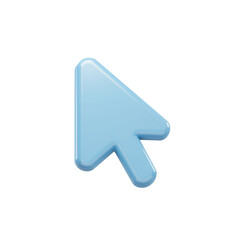 Light Blue Cursor Arrow on Black Background for Computer Interface Technology and Design