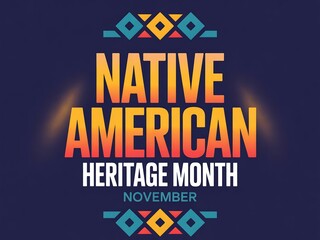 Celebrating native american heritage month with vibrant colors and traditional patterns in november