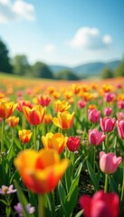 Close-up of colorful summer blossoms in MA field, nature, petals