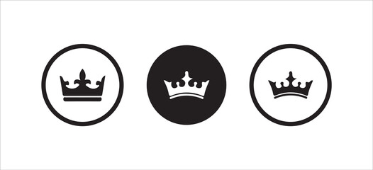 Crown Icon vector,  Flat Style, Royal Crown Symbol Collection,  Vector illustration EPS 10. © VANU
