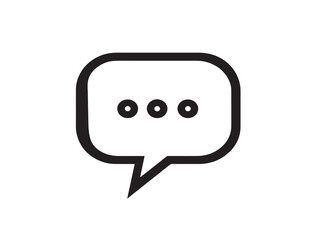 Contemporary comment alternate icon illustration in sleek modern minimalist vector line art