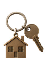 Bronze Keychain Symbol High quality Realistic image.