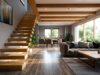 Modern Wooden Staircase