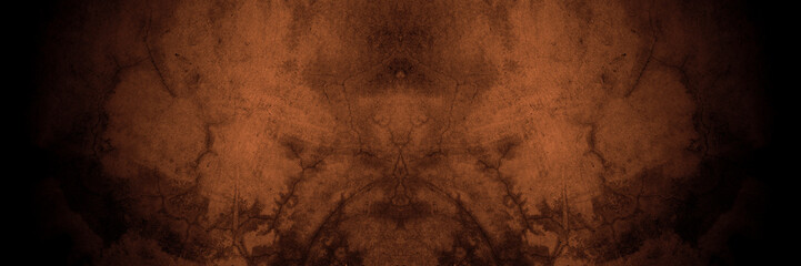Old wall texture cement dark black brown background abstract grey color design are light with white gradient background.