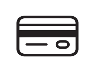 Obraz premium Stylish Credit Card Symbol in Clean Vector Design