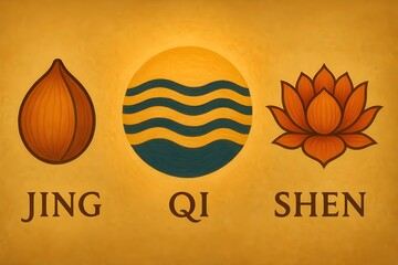 Three Treasures Taoist Illustration