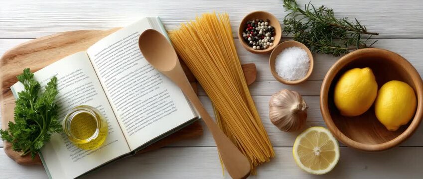 Find out how to prepare a delightful pasta dish using fresh herbs, lemon, and simple ingredients for a quick meal