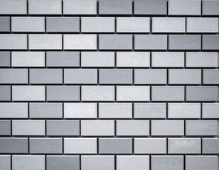 Obraz premium Gray rectangular tiles arranged in a brick pattern