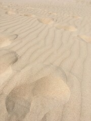 Sand dunes texture with soft light creating calming atmosphere
