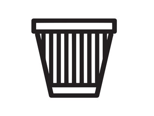 Stylish filter icon vector with elegant geometric simplicity design