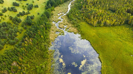 Verkne river in the summer