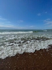 waves on the beach