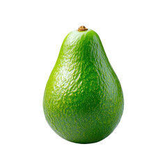 Fresh Green Avocado Isolated on White Background for Healthy Eating