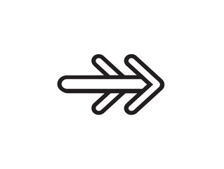 Attractive follow sign vector with clean geometric bold artistry