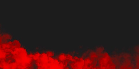 Abstract Red smoke texture on black background