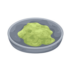 Illustration of Wasabi in a Bowl