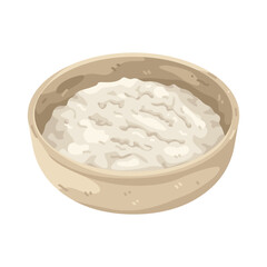 Illustration of Bowl of White Rice 