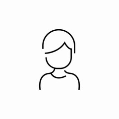 user female icon sign vector