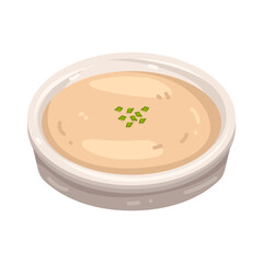 Illustration of Bowl of Sushi Dipping Sauce