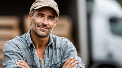 A portrait of a man track driver