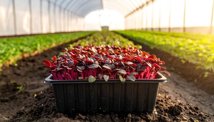Greenhouse seedling tray
