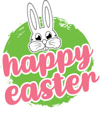 Happy easter funny tshirt design