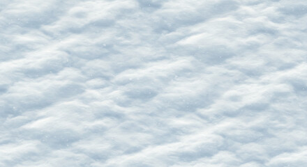 Obraz premium Snow Surface Texture, Soft Realistic Style, White and Blue Colors, Winter Blanket, Seamless Background with Copy Space