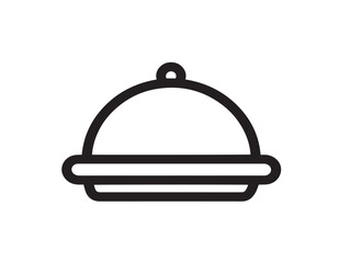 Minimalist Restaurant Building Icon Design for Food and Dining Apps