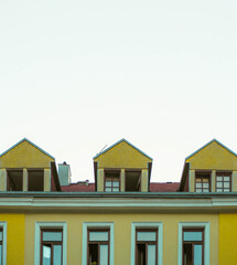 yellow residential building
