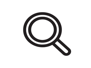 Stylish stock vector of alternative minimalist magnifying search design