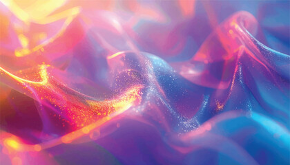 Vibrant Flow Abstract Swirls of Color and Light