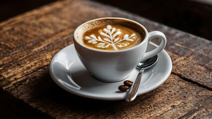 cup of coffee and christmas cookies